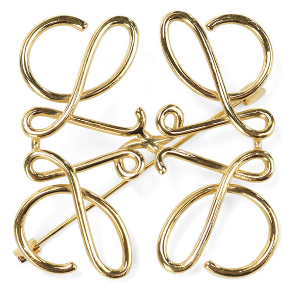 LOEWE Jewelry - LOEWE Brooch 111.25.020 Anagram Women's Gold